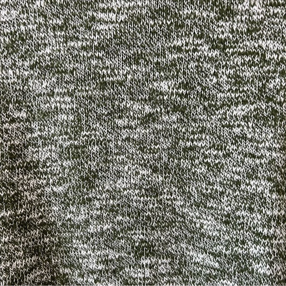 NWT J.Crew 100% Cotton Marled Slub Crewneck Sweater Heather Green XL